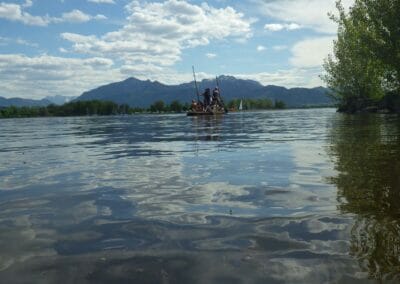 Floßbau am Chiemsee